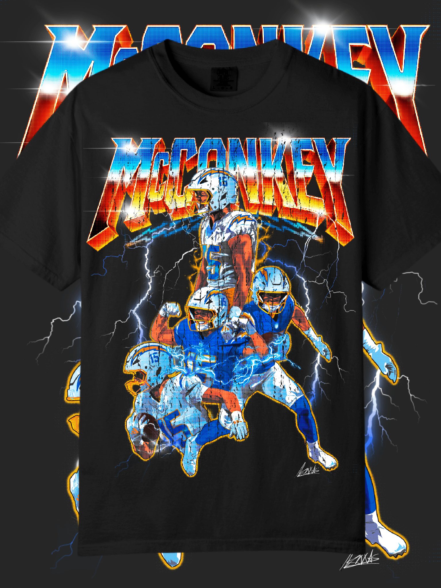 Ladd McConkey Unisex Graphic Tee - Knvas