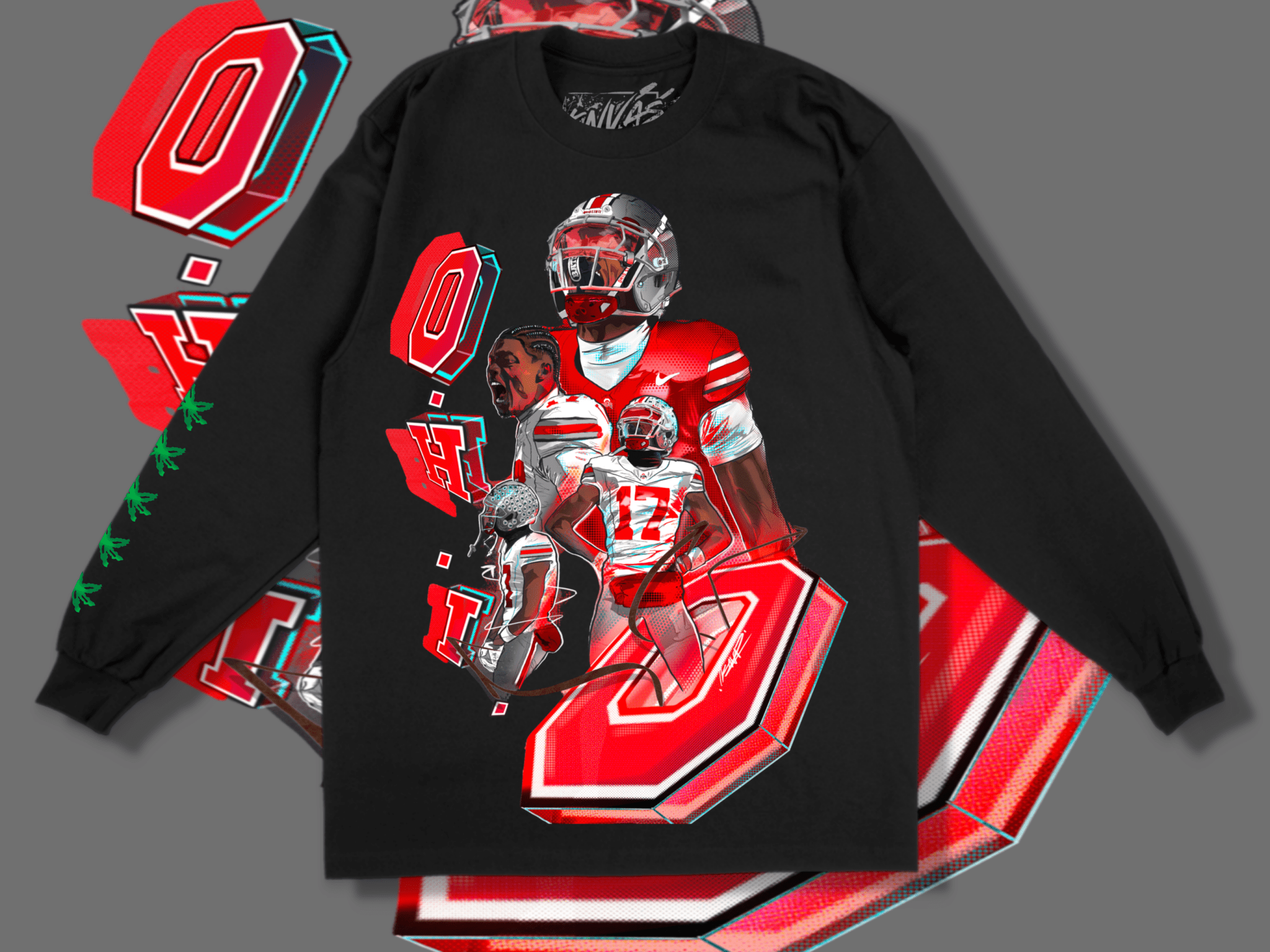 Carnell Tate - Long Sleeve Graphic Tee - Knvas