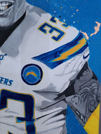 Derwin James Rookie painting(2018) - Acrylic on Canvas|18"x24"| - Knvas