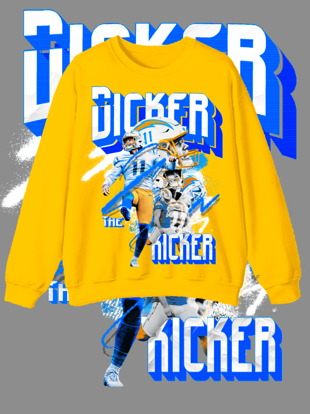 Dicker the kicker Graphic Crew Neck - Knvas